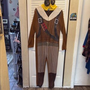 Fortnite Brown and Yellow Men's Onesie